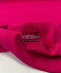  1x1 Ribana Kumaş | Esnek Penye Kumaş (Pamuklu, Likralı Eni 180 cm) | Fuşya