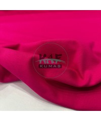  1x1 Ribana Kumaş | Esnek Penye Kumaş (Pamuklu, Likralı Eni 180 cm) | Fuşya