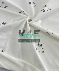 Baskılı Pamuk Penye Süprem Kumaş | Geyik