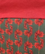 Baskılı Süprem Kumaş | %95 Pamuk %5 Elastan | 150 cm | 210 Gsm |  Kırmızı Horoz Desen