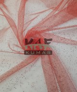 Simli Yılbaşı Tül Kumaş | Kırmızı