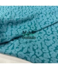 Baskılı Penye Şardonlu İki İplik Kumaş | Beyaz Noktalar