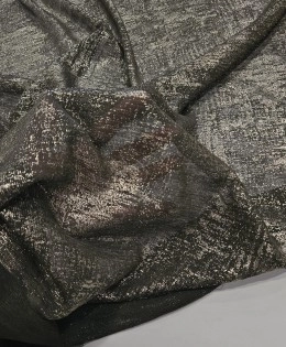 Gold Batik Baskı Haki Parça Kumaş