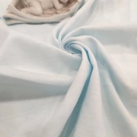 S10 | Buz Mavi Penye Süprem (30/1 - 150 GSM, 180 CM) Tişörtlük Pamuk Kumaş