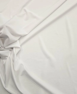 Penye Polyester Süprem Kumaş | Beyaz