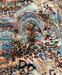 Viskon Dokuma Belmando Kumaş | Leopar