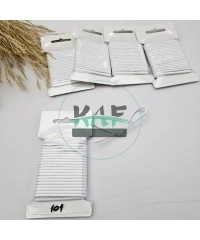 3 mm Yuvarlak Yumuşak Lastik İp 5 mt | Bel Paça Don Lastiği | Aksesuar Lastiği Beyaz_101
