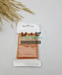 3 mm Yuvarlak Yumuşak Lastik İp 5 mt | Bel Paça Don Lastiği | Aksesuar Lastiği Portakal Rengi_158