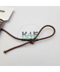 3 mm Yuvarlak Yumuşak Lastik İp 5 mt | Bel Paça Don Lastiği | Aksesuar Lastiği Kahverengi_288