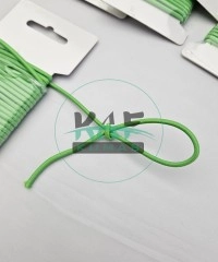 3 mm Yuvarlak Yumuşak Lastik İp 5 mt | Bel Paça Don Lastiği | Aksesuar Lastiği Elma Yeşili_334