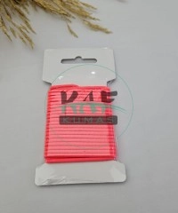 3 mm Yuvarlak Yumuşak Lastik İp 5 mt | Bel Paça Don Lastiği | Aksesuar Lastiği Neon Pembe_335