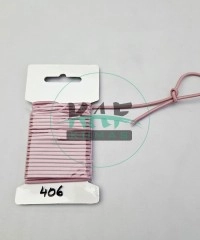 3 mm Yuvarlak Yumuşak Lastik İp 5 mt | Bel Paça Don Lastiği | Aksesuar Lastiği Gül Kurusu_406
