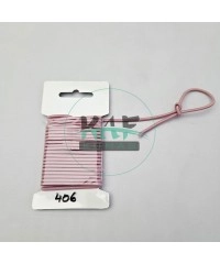 3 mm Yuvarlak Yumuşak Lastik İp 5 mt | Bel Paça Don Lastiği | Aksesuar Lastiği Gül Kurusu_406