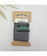 3 mm Yuvarlak Yumuşak Lastik İp 5 mt | Bel Paça Don Lastiği | Aksesuar Lastiği Gri_538