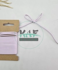 3 mm Yuvarlak Yumuşak Lastik İp 5 mt | Bel Paça Don Lastiği | Aksesuar Lastiği Açık Lila_165