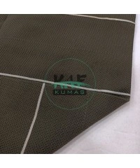 Beyaz Çizgili Haki Pike Örgü Yaka