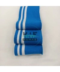 Beyaz Çizgili Turkuaz Yaka