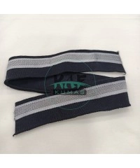 Gri Şeritli Siyah Manşet