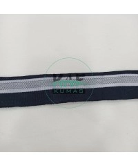 Gri Şeritli Siyah Manşet