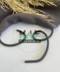Plastik Uçlu 118 cm Kordon | Füme ( Koyu Gri )