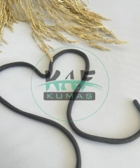Plastik Uçlu 118 cm Kordon | Füme ( Koyu Gri )