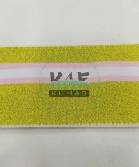 Soft Pembe Çizgili Sarı Yaka