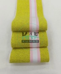 Soft Pembe Çizgili Sarı Yaka