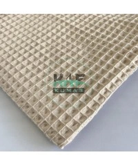 Büyük Kareli Waffle Pike Kumaş | 100% Pamuk | W-05