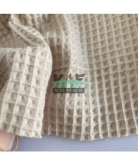 Büyük Kareli Waffle Pike Kumaş | 100% Pamuk | W-05