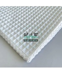 Büyük Kareli Waffle Pike Kumaş | 100% Pamuk | W-01 