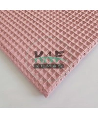 Büyük Kareli Waffle Pike Kumaş | 100% Pamuk | W-26