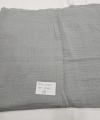  Krinkıl Parça Müslin | 2 Katlı Bürümcük Kumaş | Gri Parça 18