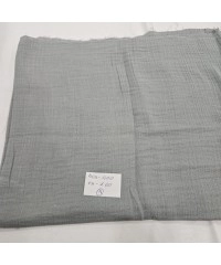  Krinkıl Parça Müslin | 2 Katlı Bürümcük Kumaş | Gri Parça 18