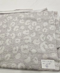 Baskılı Pamuk Penye Süprem Parça Kumaş| Leopar 46