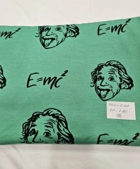 Baskılı Pamuk Penye Süprem Parça Kumaş| Einstein 48