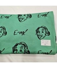 Baskılı Pamuk Penye Süprem Parça Kumaş| Einstein 48