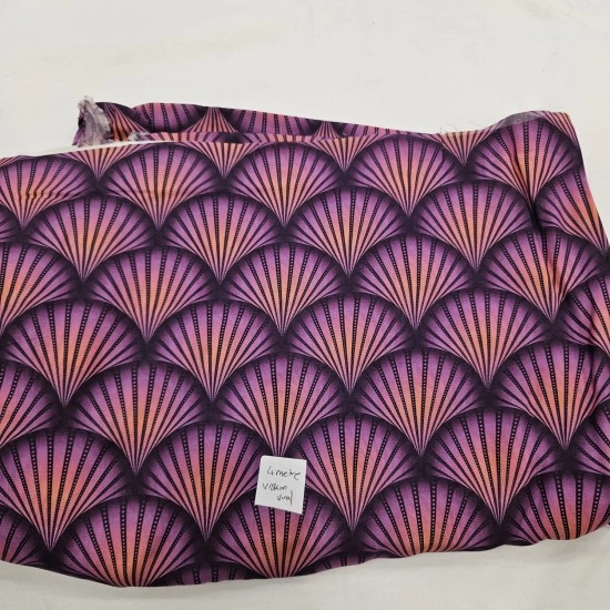 Viskon Dokuma Mor Parça Kumaş