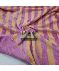 Bambulu Havlu Kumaş | Pembe Çizgili