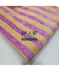 Bambulu Havlu Kumaş | Pembe Çizgili