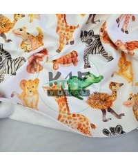 Baskılı Bambulu Havlu Kumaş | Zebra