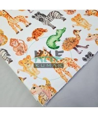 Baskılı Bambulu Havlu Kumaş | Zebra