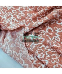 Baskılı Pamuklu Piko Havlu Kumaş | Çiçekler