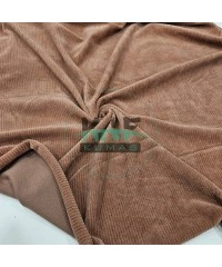 Fitilli Kadife Kumaş | Somon