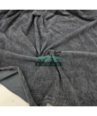 Fitilli Kadife Kumaş | Gri