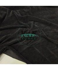 Fitilli Kadife Kumaş | Siyah