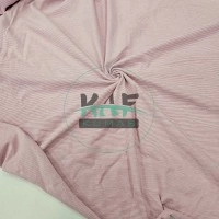 Baskılı Pamuk Penye Süprem Kumaş | Pembe Çizgili