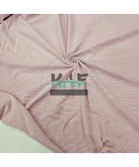 Baskılı Pamuk Penye Süprem Kumaş | Pembe Çizgili