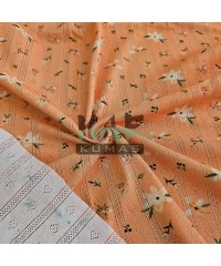 Delikli Ribana Kumaş | 100% Pamuk | Desen 14