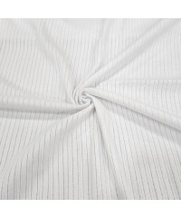 Beyaz Pointelle Delikli Ribana Kumaş | 100% Pamuk | Model-11