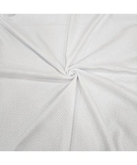 Beyaz Delikli Pointelle Ribana Kumaş | 100% Pamuk | Model-12